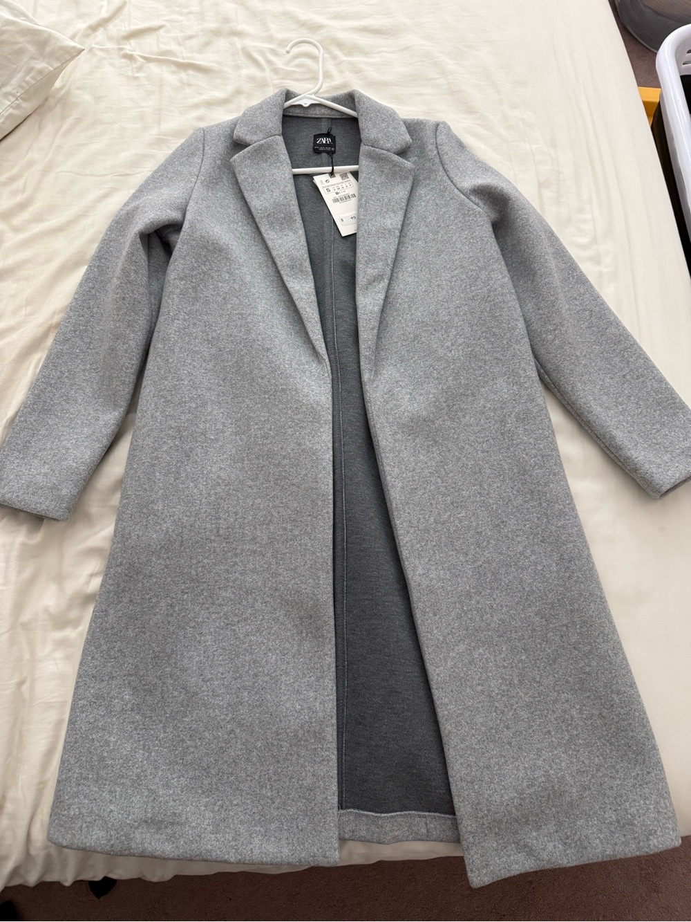 Zara Gray coat size small